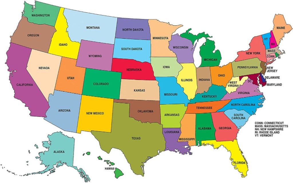 Use Printable Map Of The United States To Save Money And Have Fun ...